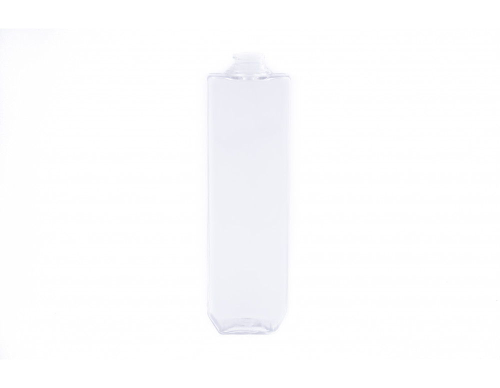 Envase rectangular traslucido 250ml agrafe 20mm
