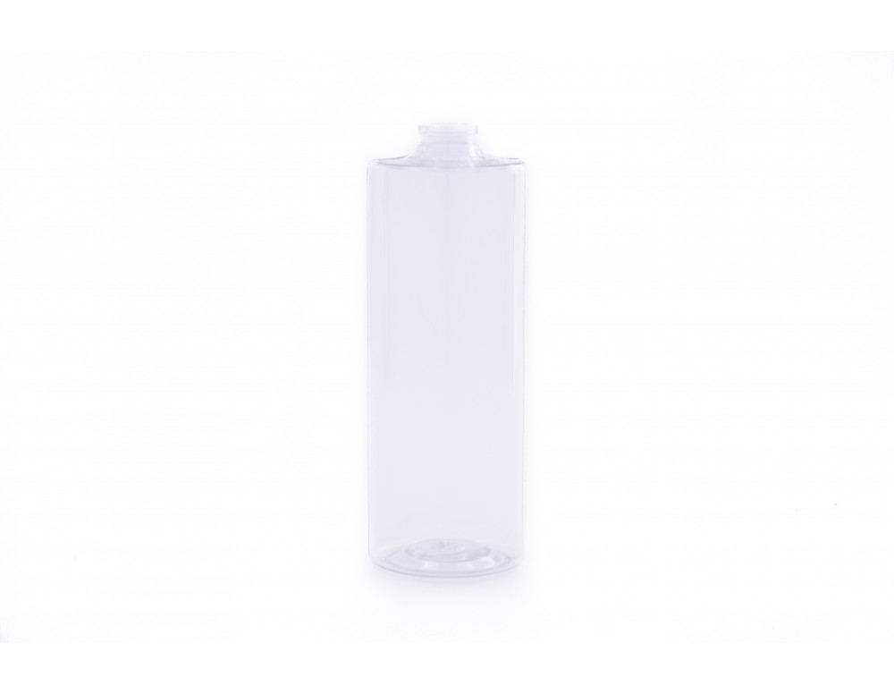Envase cilíndrico traslucido 250ml agrafe 20mm